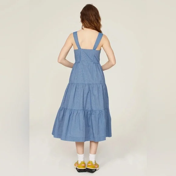 Madewell Button-Front Tiered Midi Dress in Stripe
ADD TO HEARTS - Picture 5 of 12